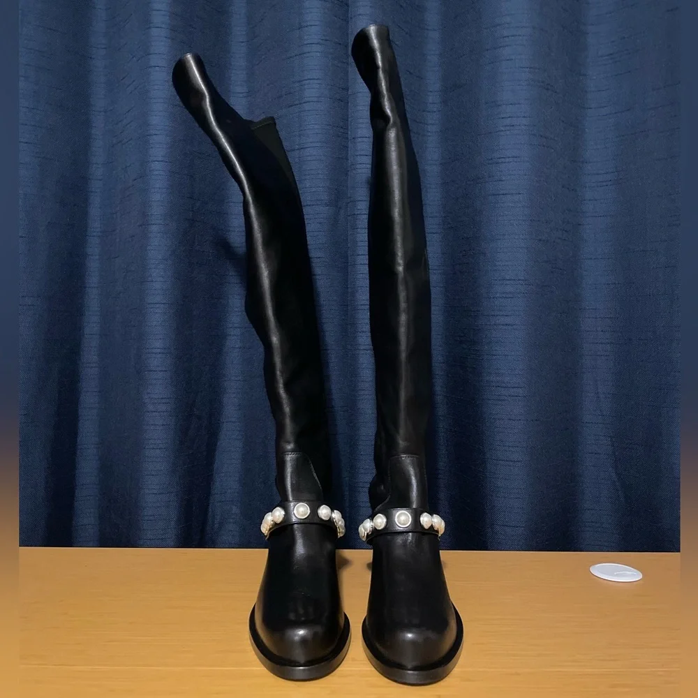 Stuart Weitzman Portia Studded Boots